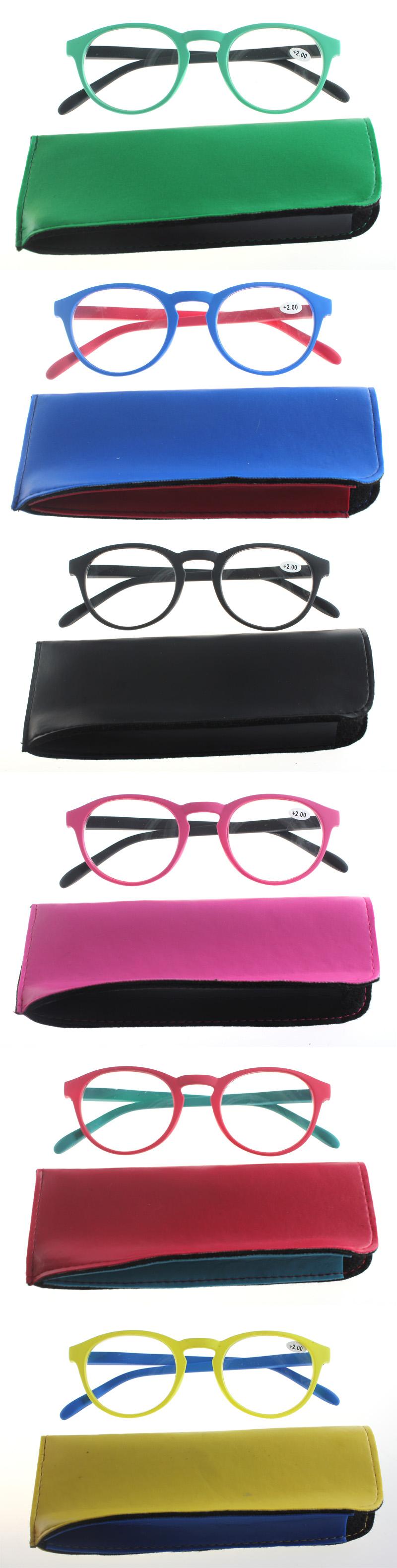 Vidrios de lectura laterales coloridos de la tira F173 pouch-4 Vidrios de lectura laterales coloridos de la tira F173 pouch-4