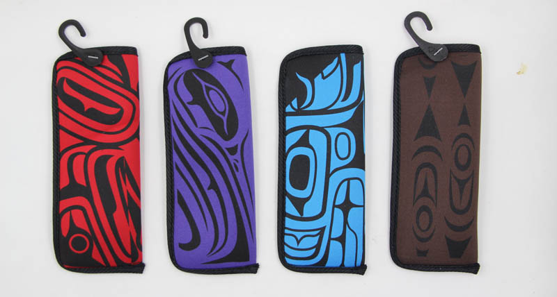 bolsa multicolora de las lentes de la lectura con la impresión completa negra F20-3 bolsa multicolora de las lentes de la lectura con la impresión completa negra F20-3