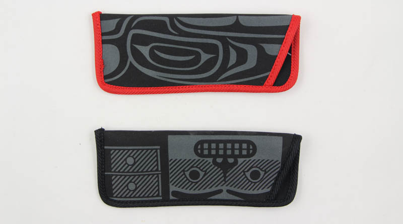 bolsa multicolora de las lentes de la lectura con la impresión completa negra F20-5 bolsa multicolora de las lentes de la lectura con la impresión completa negra F20-5