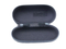 Rectángulo negro de las gafas de sol del paño de WZ Oxford con el botón de plata H8023 del metal
